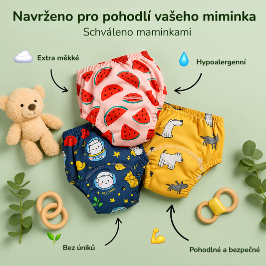 Kalhotky na nočník - Podporují samostatnost dítěte