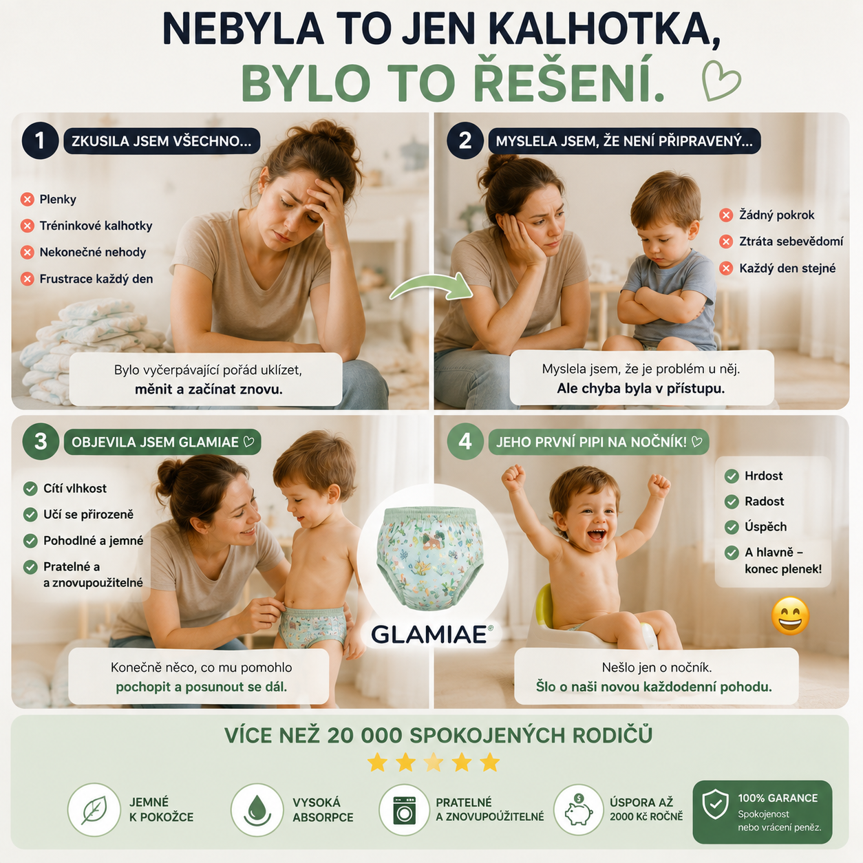 Kalhotky na nočník - Podporují samostatnost dítěte